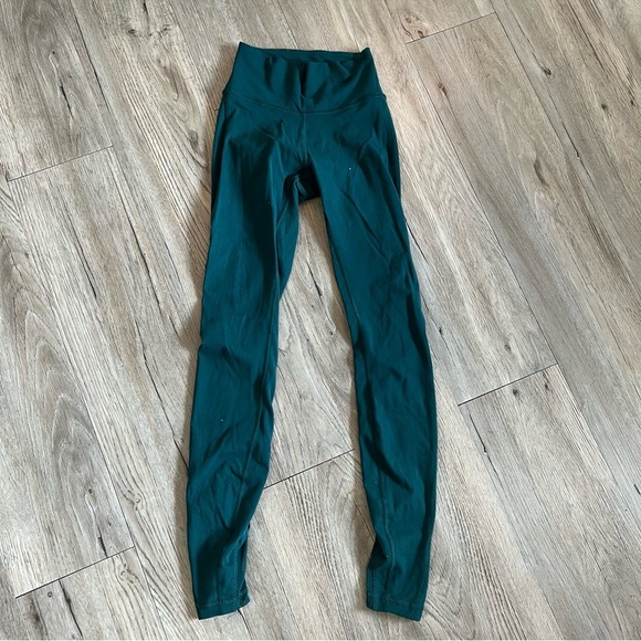 Lululemon Athletica Deep Green Leggings - Picture 1 of 9